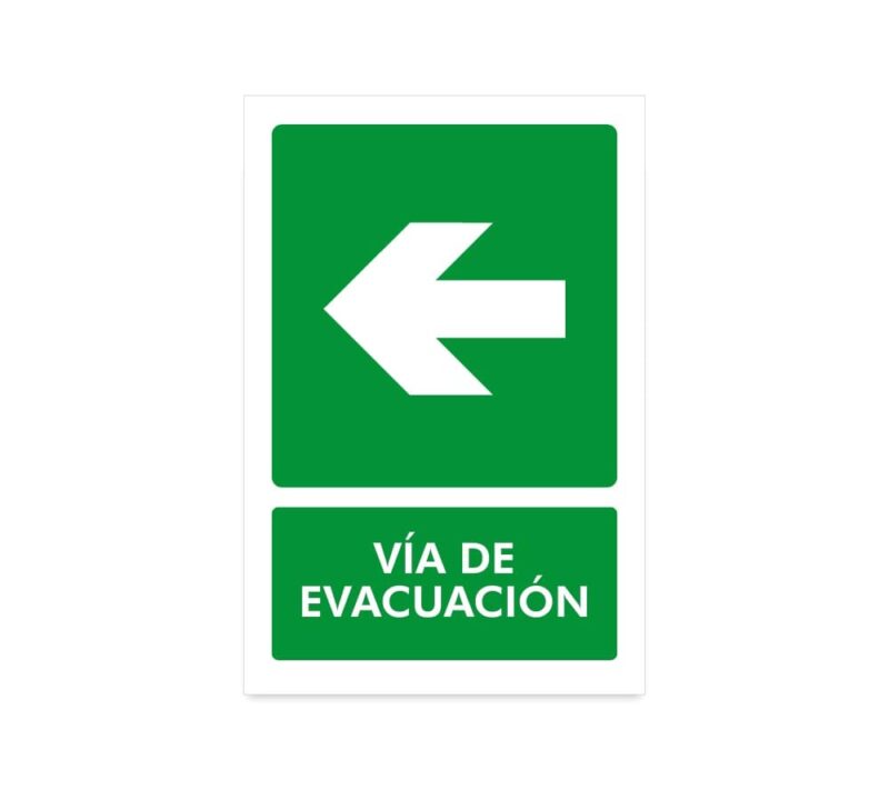 Vía de Evacuación Flecha Izquierda