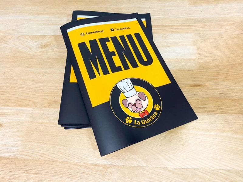 Cartas Menu restaurant