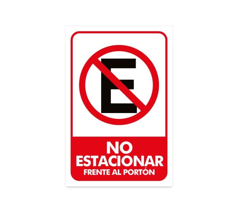 Prohibido estacionar