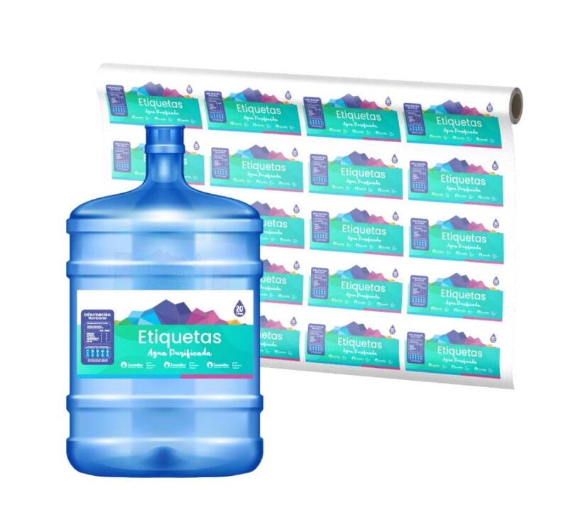 Etiquetas adhesivas para bidones 20L