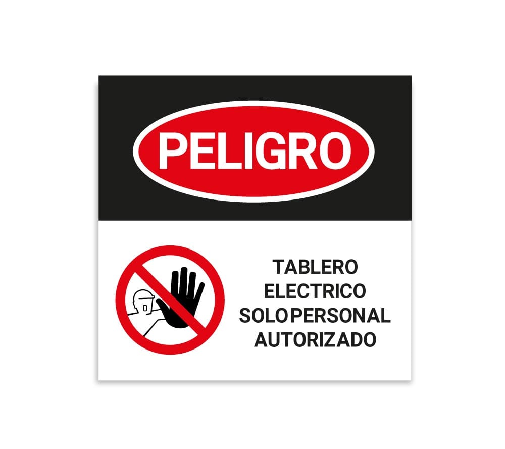 Impresión de Señalética de seguridad eléctrica lista para instalar