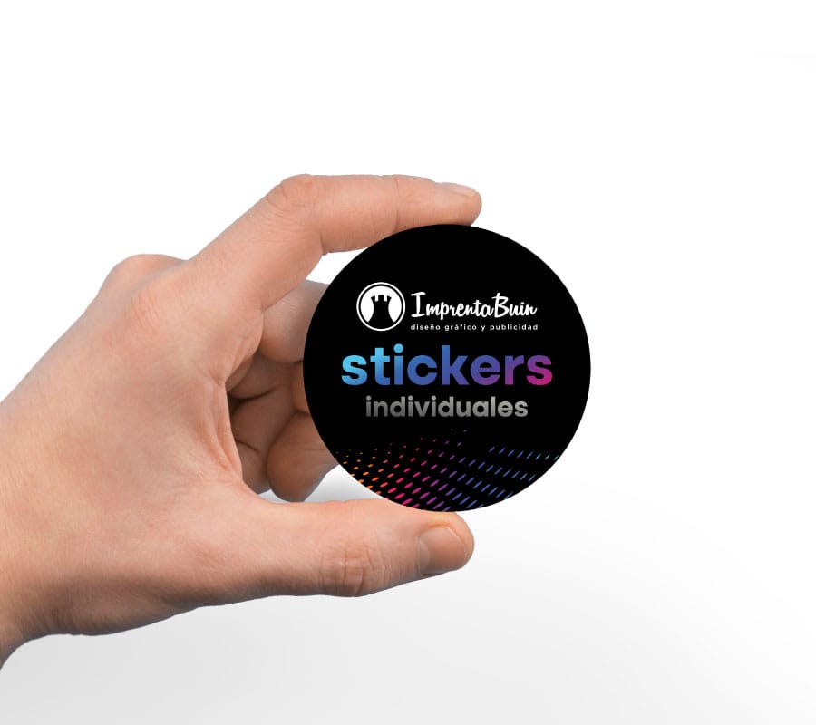 Stickers individuales personalizados con corte completo
