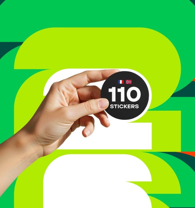 110 Stickers 4x4 promoción mundialera 2026