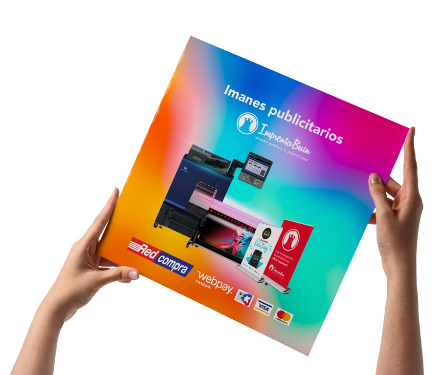 Impresión full color de imanes publicitarios personalizados