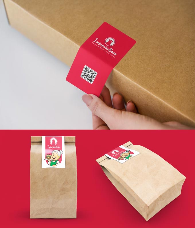 Stickers adhesivos troquelados para sellar bolsas y mejorar packaging