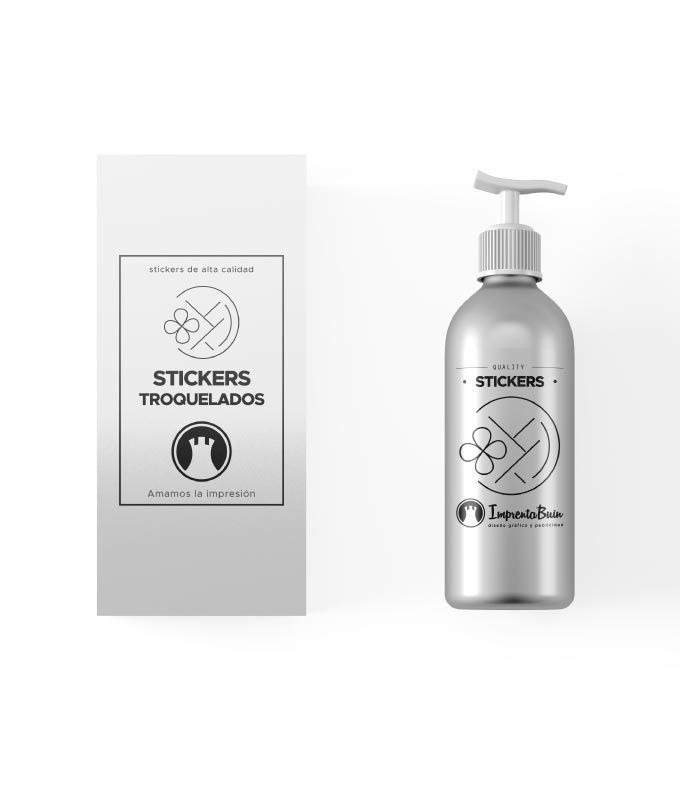 Stickers adhesivos personalizados para productos, frascos, envases y packaging