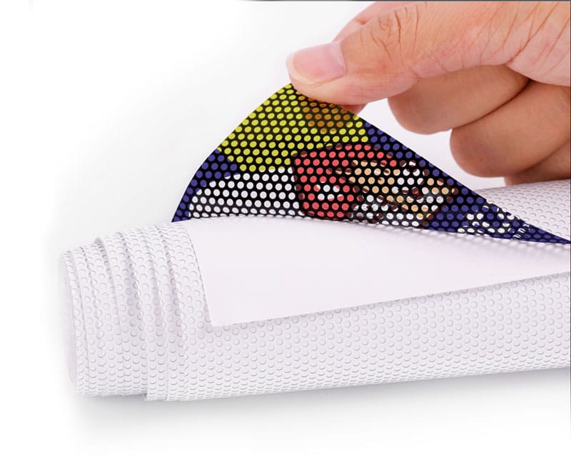 Impresión de Windows Vision microperforado para vitrinas comerciales