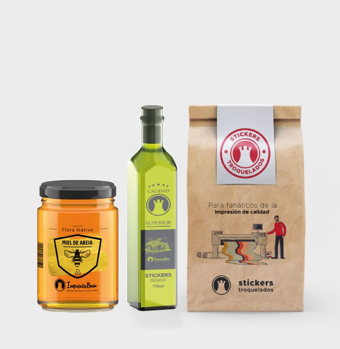 Etiquetas adhesivas personalizadas para productos