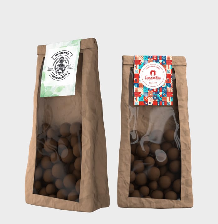 Stickers personalizados para sellar bolsas y packaging