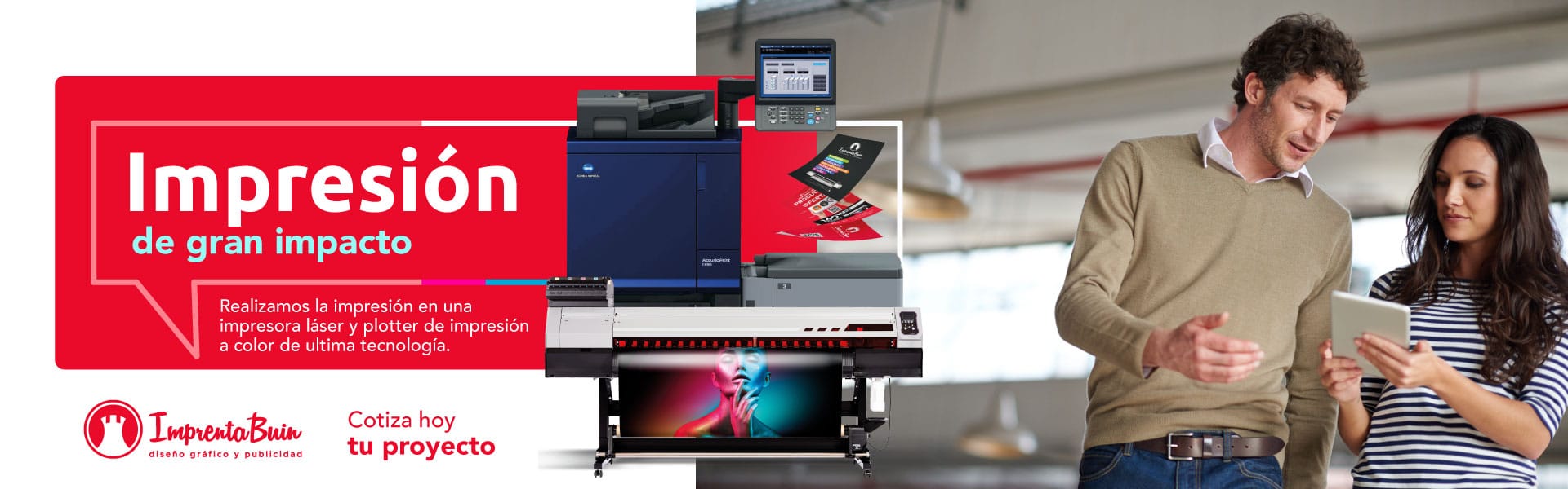 Servicio de impresión digital profesional en Imprenta Buin