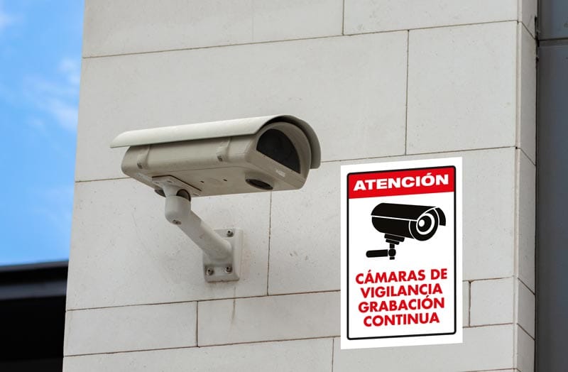 Señalética para cámaras de vigilancia