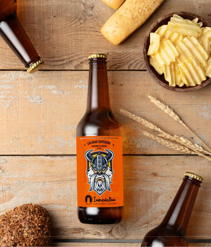 Etiquetas para cervezas artesanales en Chile resistentes a humedad y refrigeración