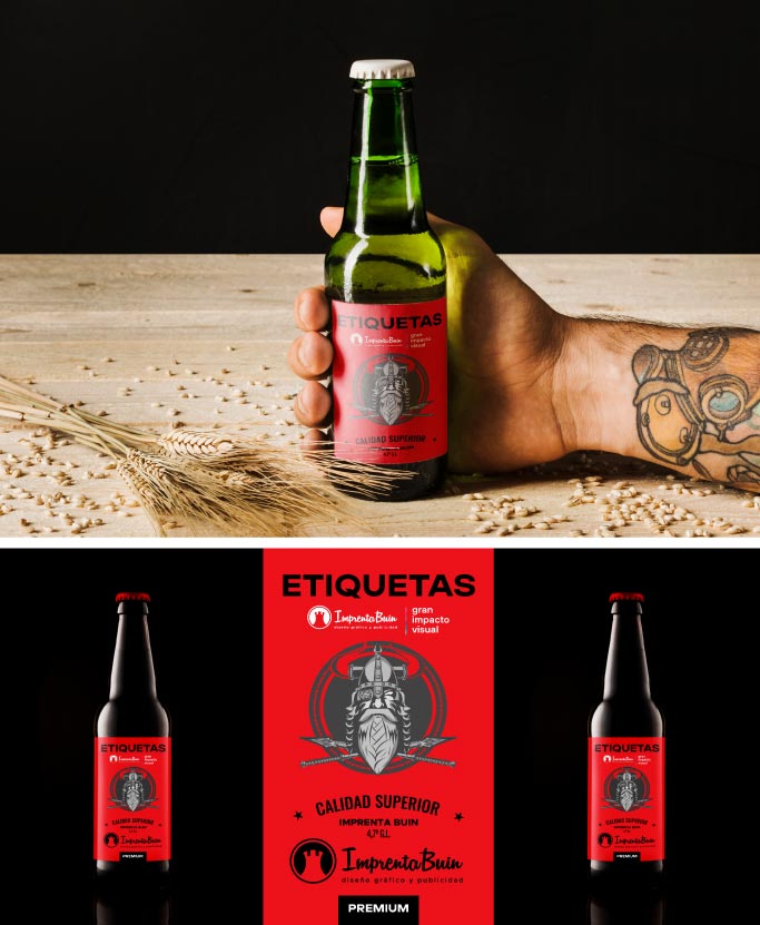 Stickers de seguridad para delivery de cerveza