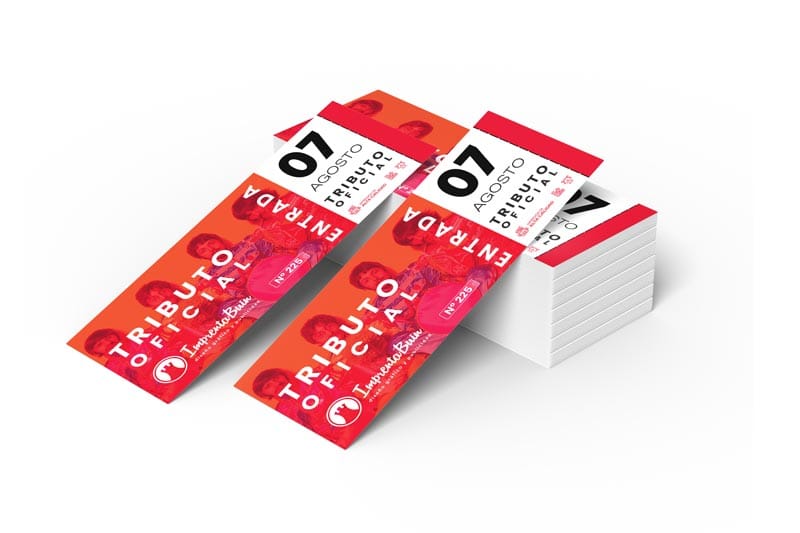 Talonario de entradas numeradas