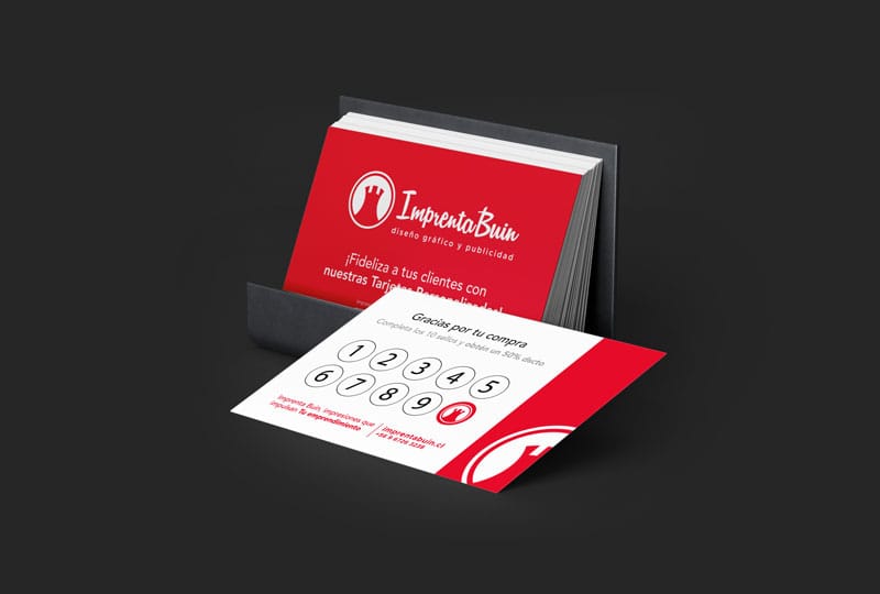 tarjetas de fidelización para clientes Chile