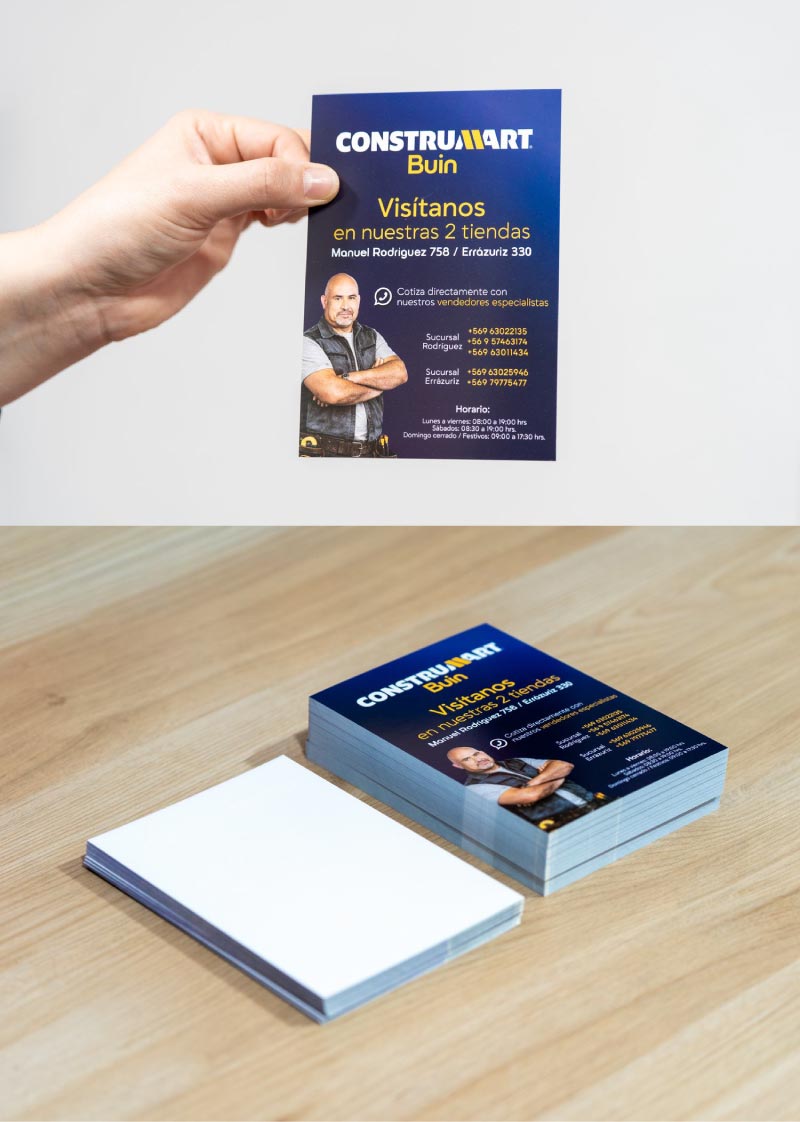 1000 flyers 10x14 cm impresos en offset para campañas publicitarias