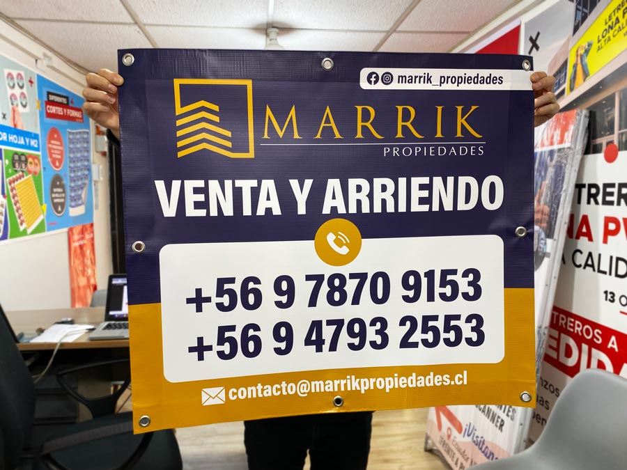 Qué material elegir para un cartel Se Vende o Se Arrienda