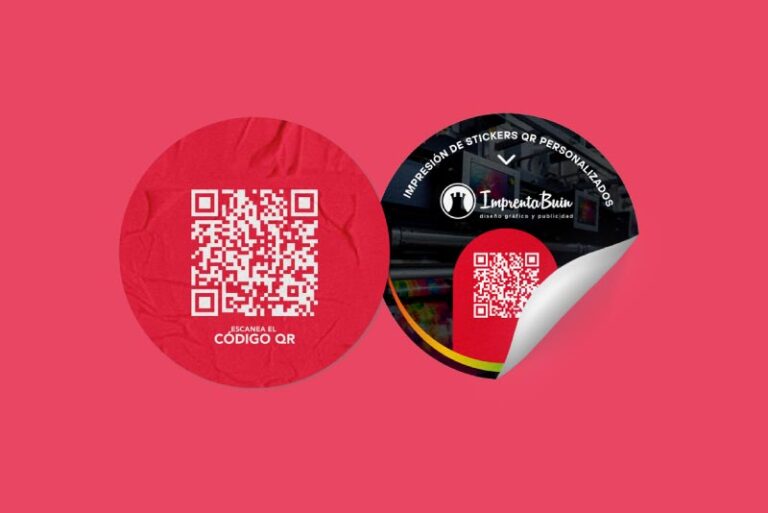 stickers con códigos QR Chile