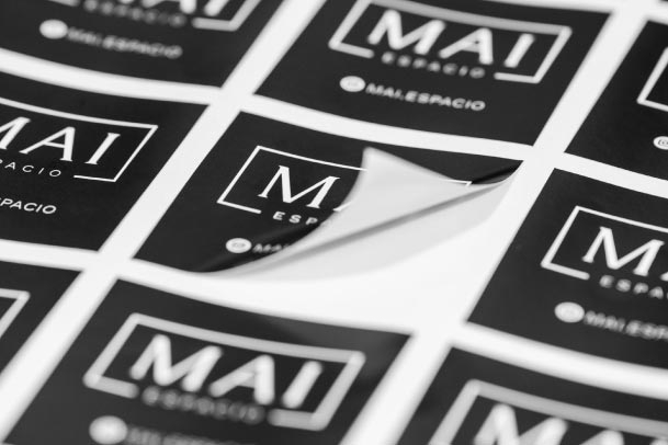 Stickers cuadrados personalizados para etiquetas con información