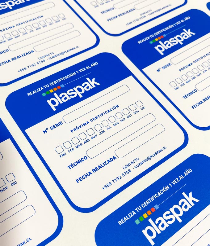 Stickers personalizados con forma y corte troquelado