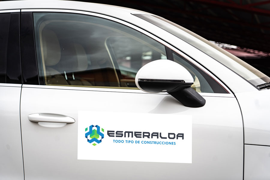 Imán automotriz personalizado para publicidad removible en vehículos